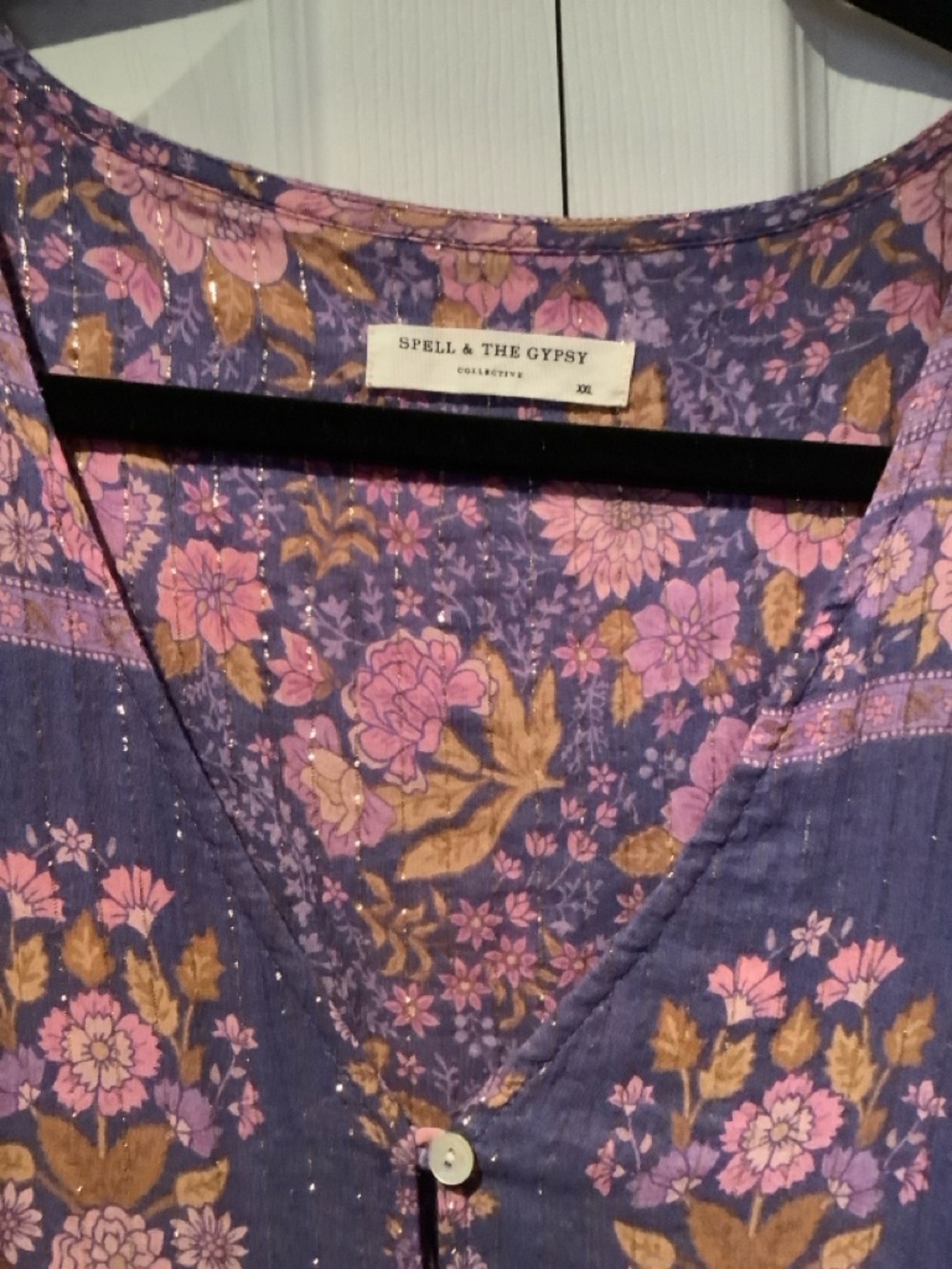 Spell Lavender Floral Boho Maxi Dress - Picture 5 of 8